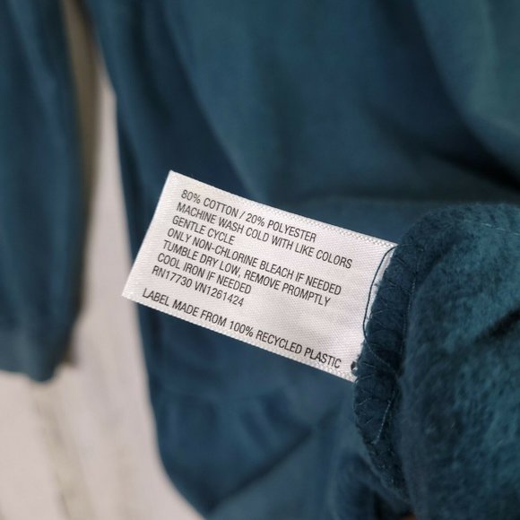 Women's Mineral Wash Long Sleeve Tiered Sweatshirt - Picture 5 of 6